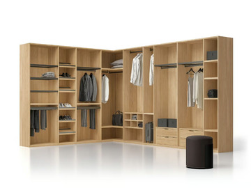 NAKED - Sectional wooden walk-in wardrobe by Santalucia Mobili - view 2